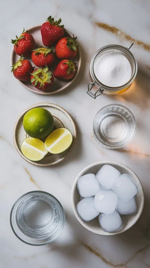 Strawberry Daiquiri Recipe ingredients