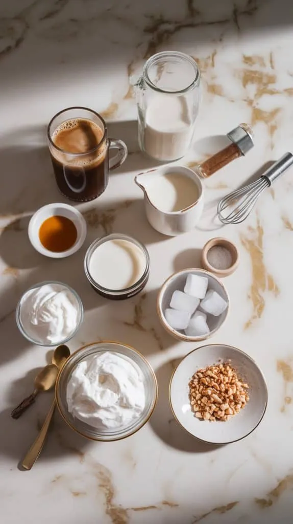 Keto Hazelnut Cream Iced Coffee