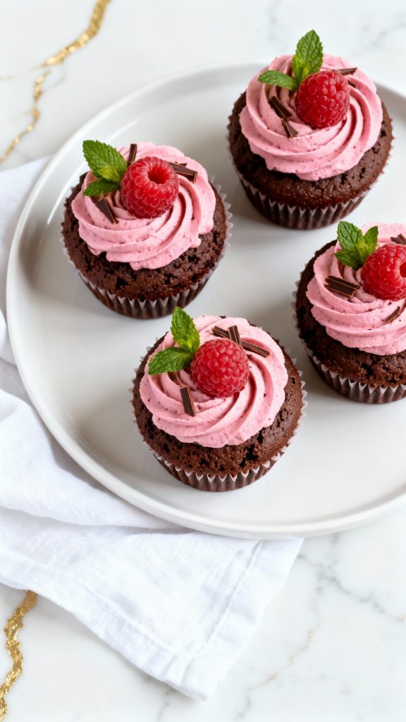 Chocolate Raspberry Cupcakes