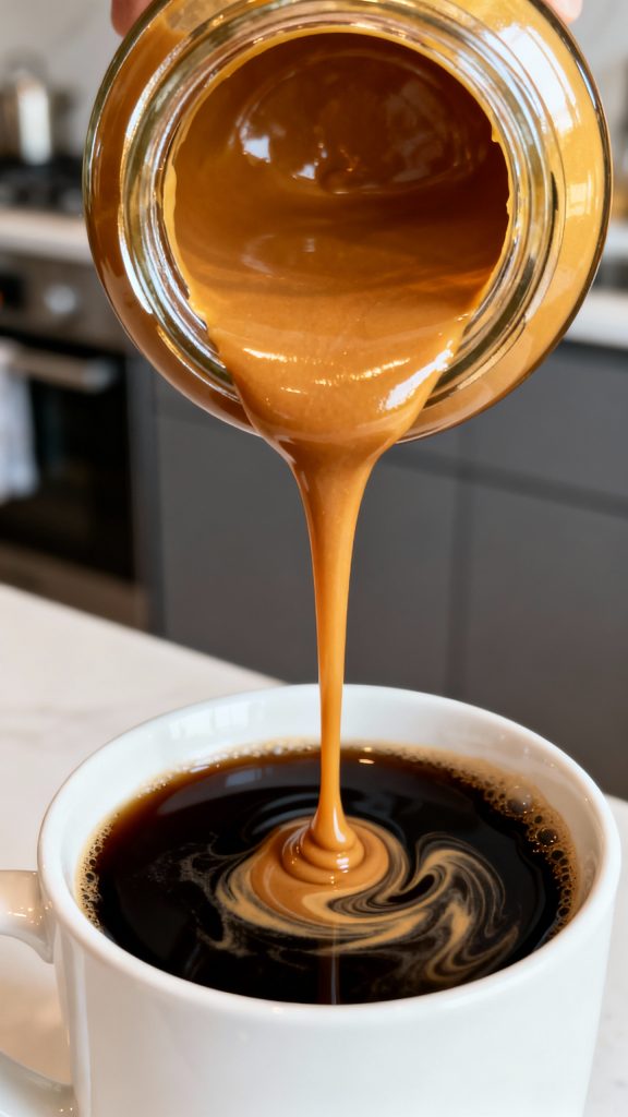 Homemade Butterscotch Coffee Creamer