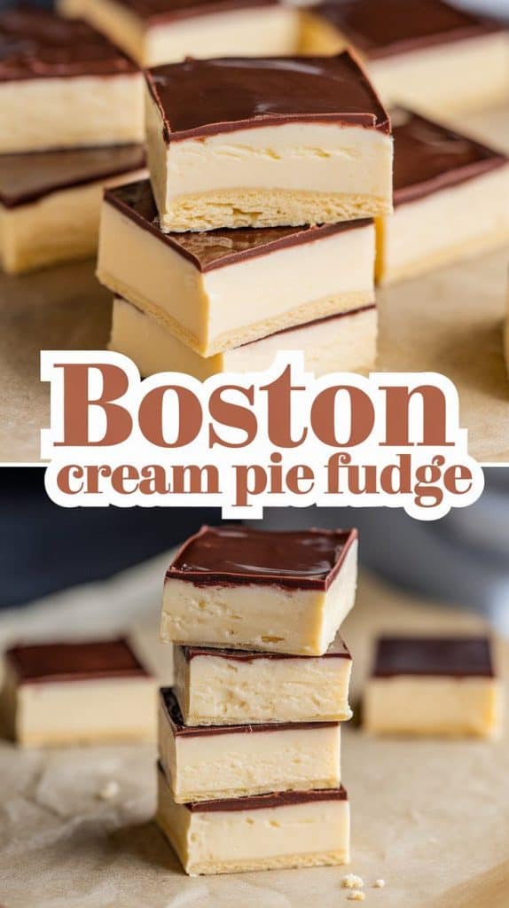 Boston Cream Pie Fudge