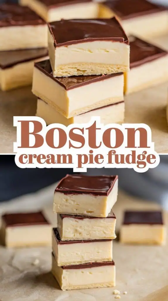 Boston Cream Pie Fudge