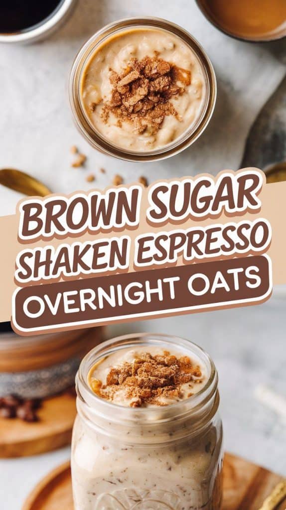 Brown Sugar Shaken Espresso Overnight Oats