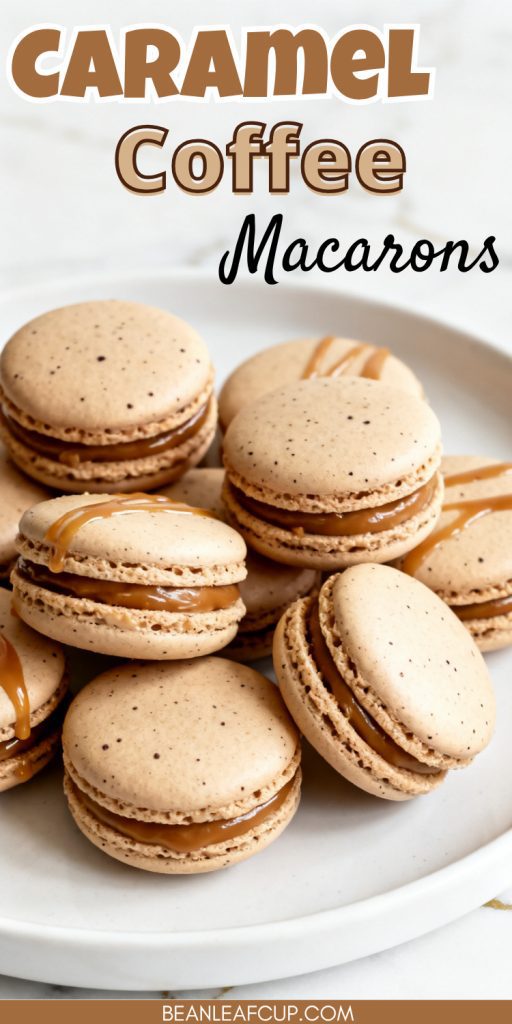 Caramel Coffee Macarons