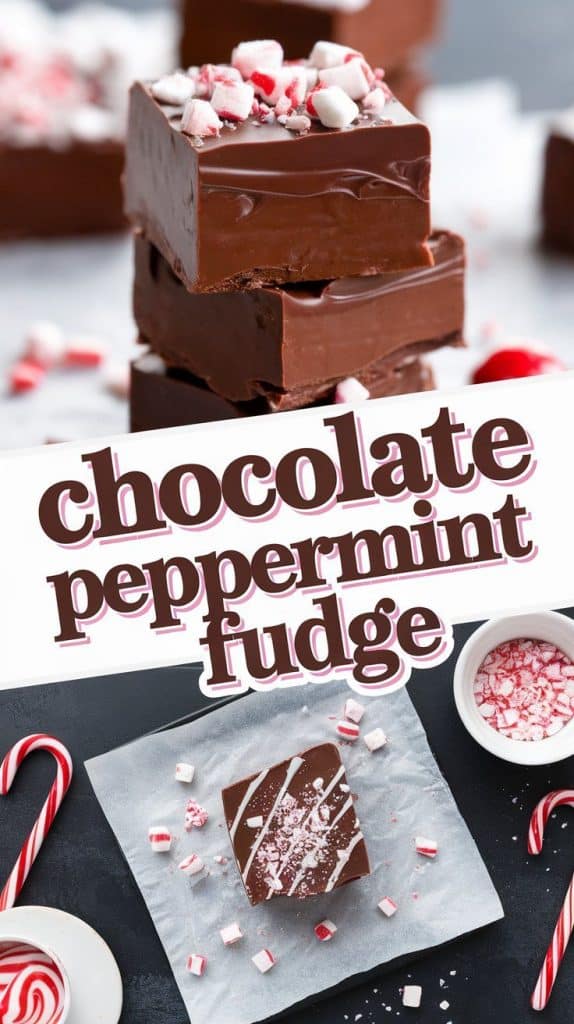 Chocolate Peppermint Fudge