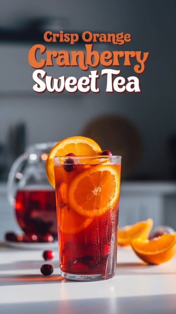 Crisp Orange Cranberry Sweet Tea