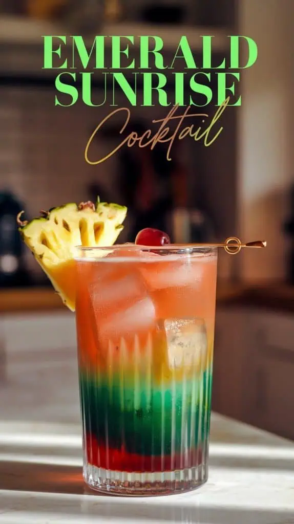 Emerald Sunrise Cocktail