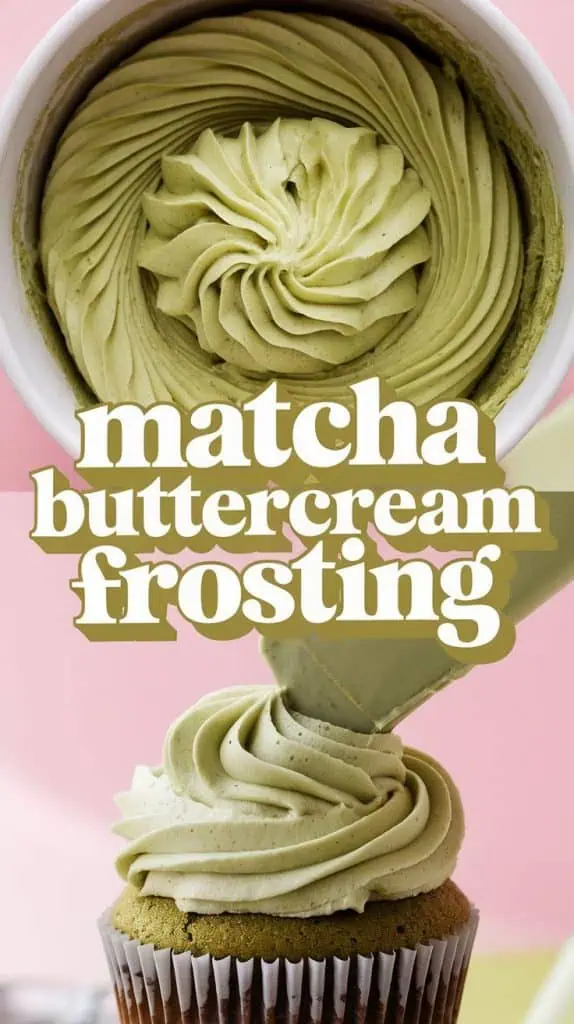 Matcha Buttercream Frosting 