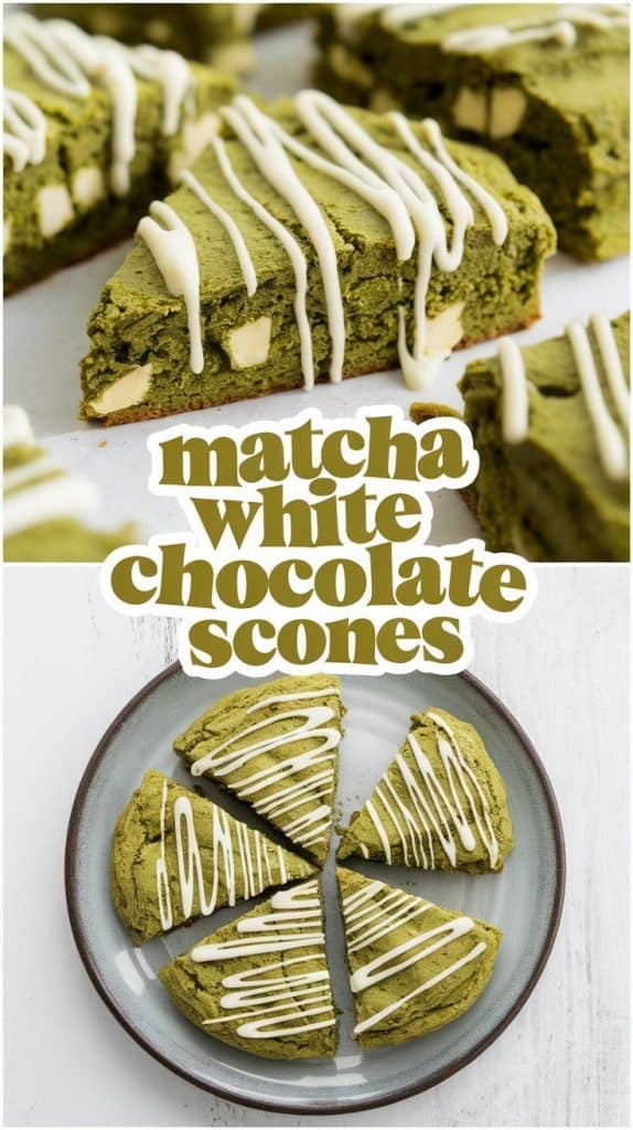 Matcha White Chocolate Scones 1