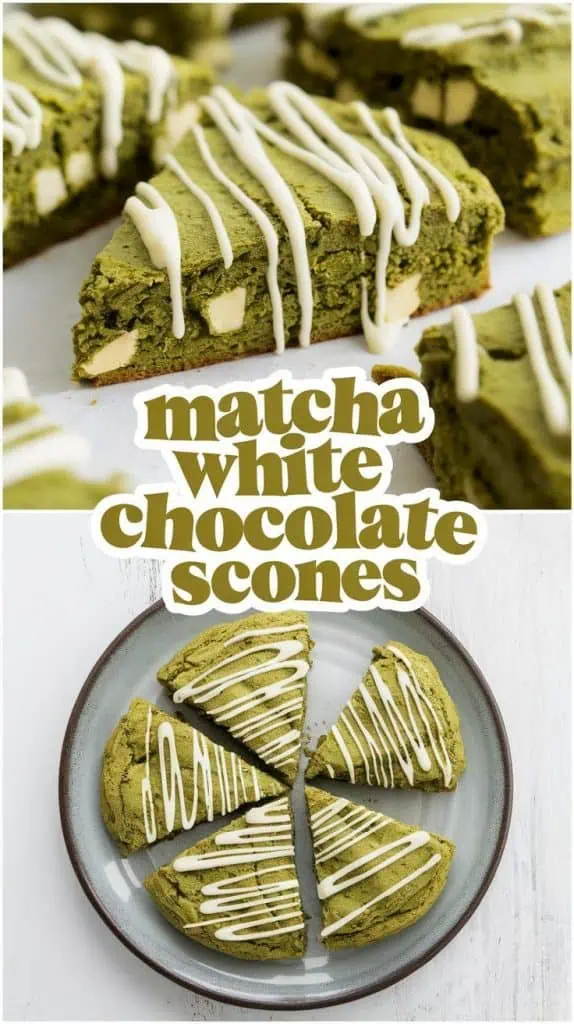 Matcha White Chocolate Scones 1