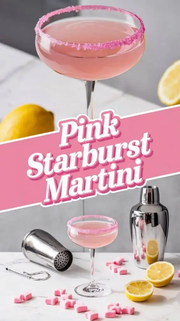 Pink Starburst Martini