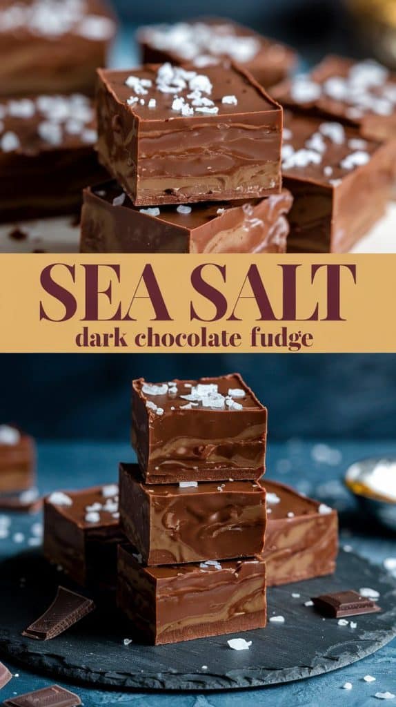 Sea Salt Dark Chocolate Fudge