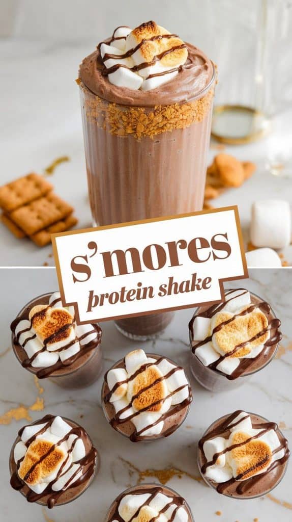 S’mores Protein Shake (with Sugar-Free Marshmallows)