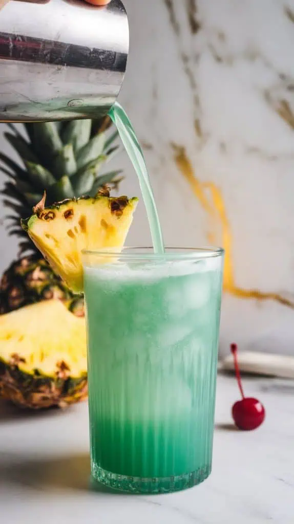 Emerald Sunrise Cocktail