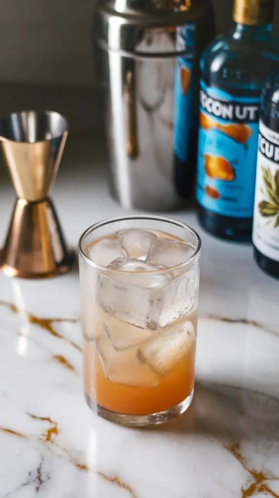 Emerald Sunrise Cocktail
