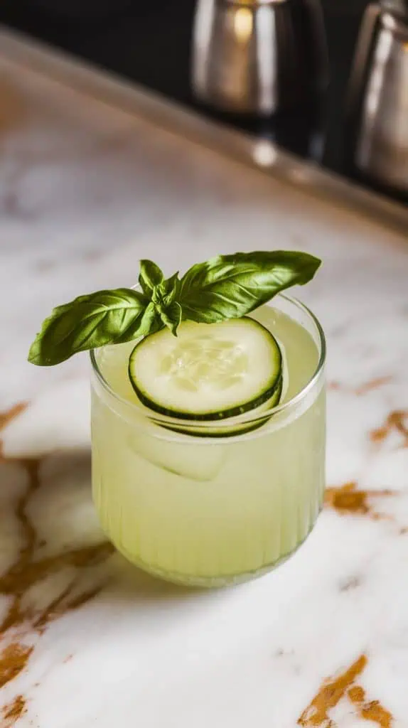 Cucumber Basil Gimlet