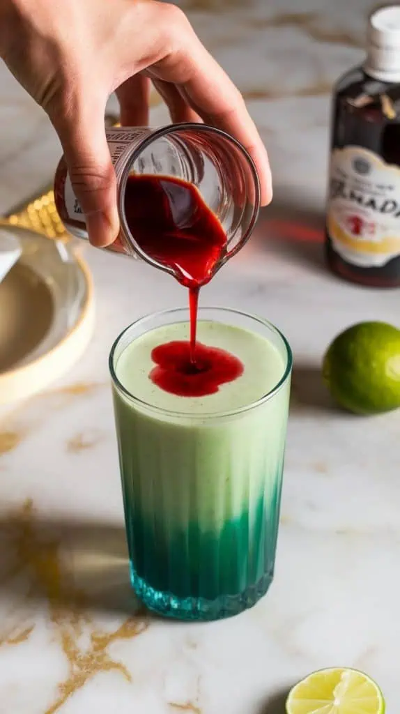 Emerald Sunrise Cocktail