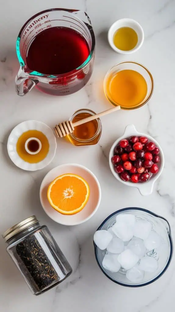 Crisp Orange Cranberry Sweet Tea