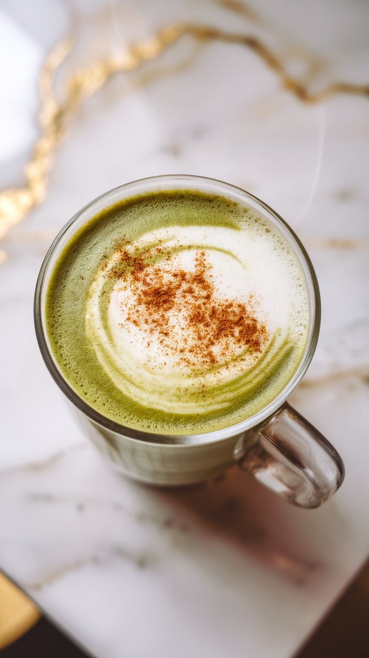 Cinnamon Matcha Latte