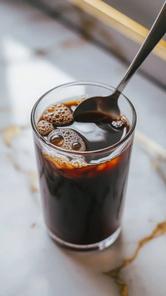 a small glass bowl with heavy cream, softened mascarpone cheese, sweetened condensed milk, and vanilla extract being whisked together
