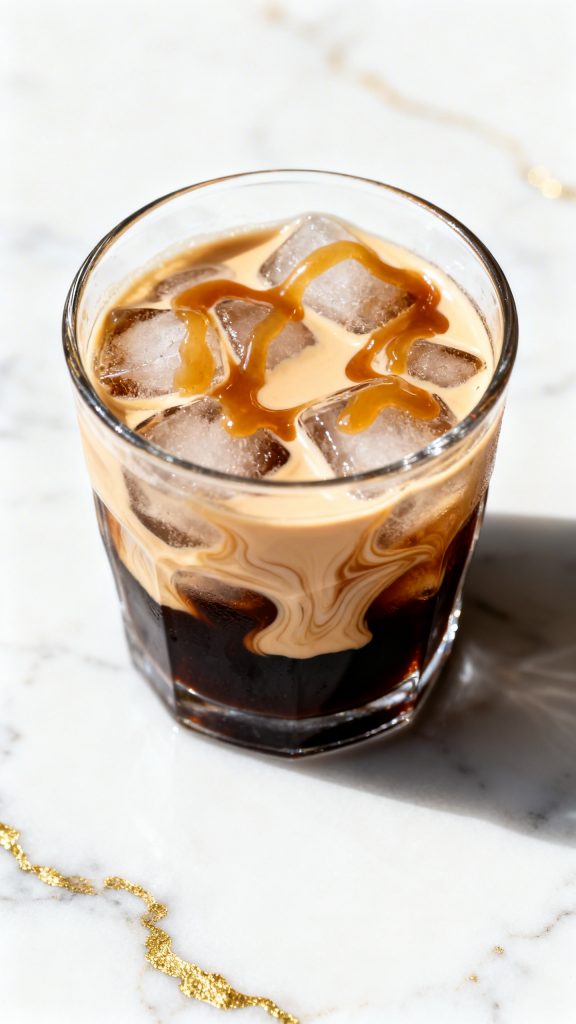Caramel Coconut Cream Iced Coffee