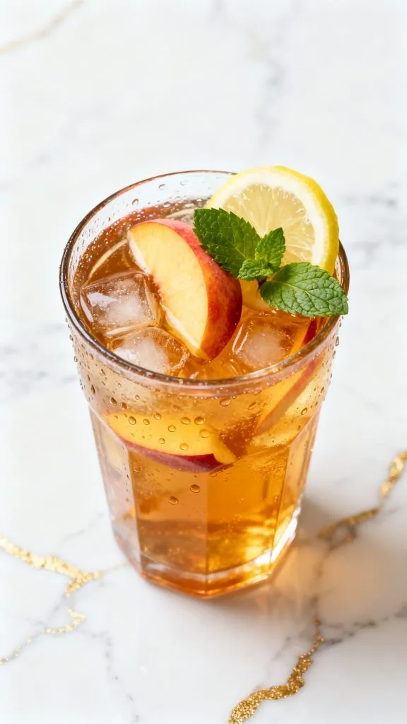 Peach Green Iced Tea