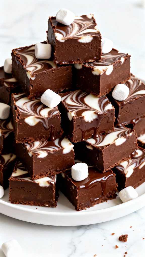 Marshmallow Swirl Fudge