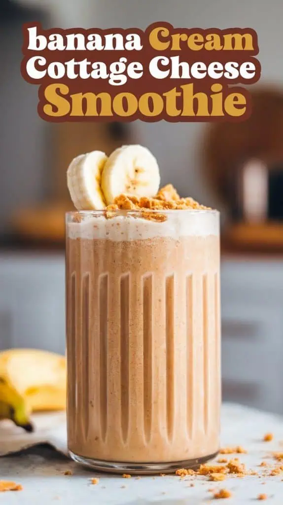 Banana Cream Cottage Cheese Smoothie