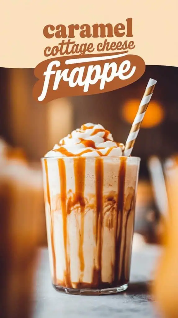 Caramel Cottage Cheese Frappe