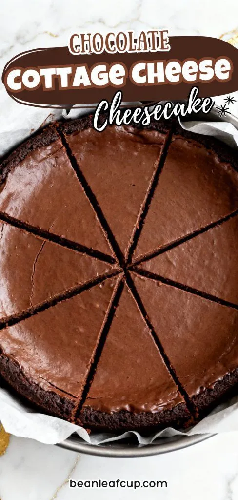 Chocolate Cottage Cheese Cheesecake