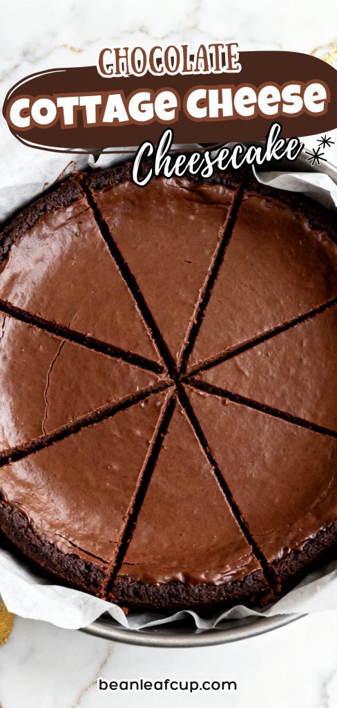 Chocolate Cottage Cheese Cheesecake