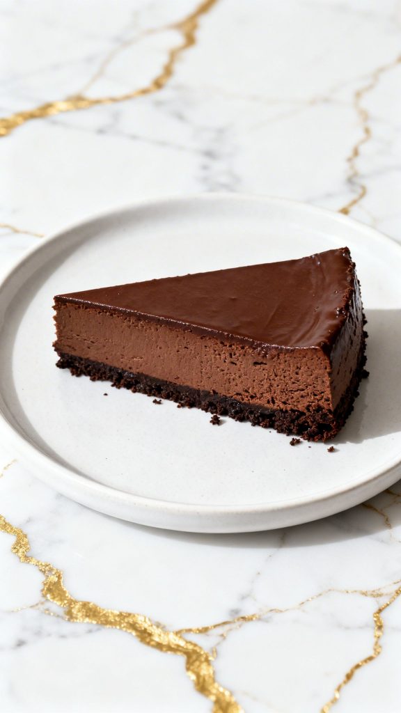Chocolate Cottage Cheese Cheesecake