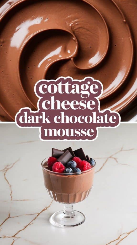 Cottage Cheese Dark Chocolate Mousse
