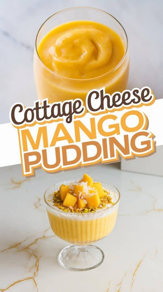 Cottage Cheese Mango Pudding