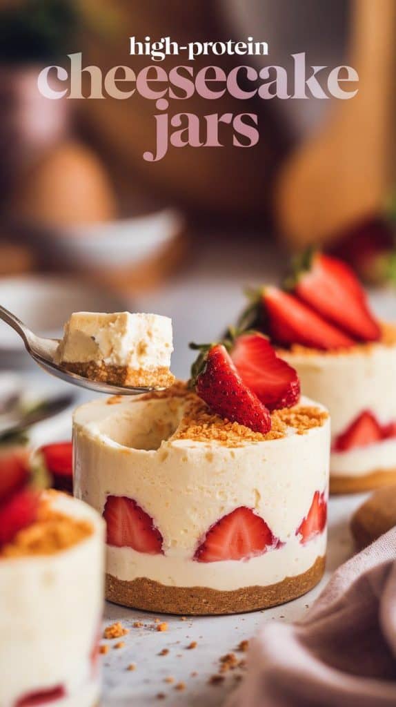 High Protein Cheesecake Jars