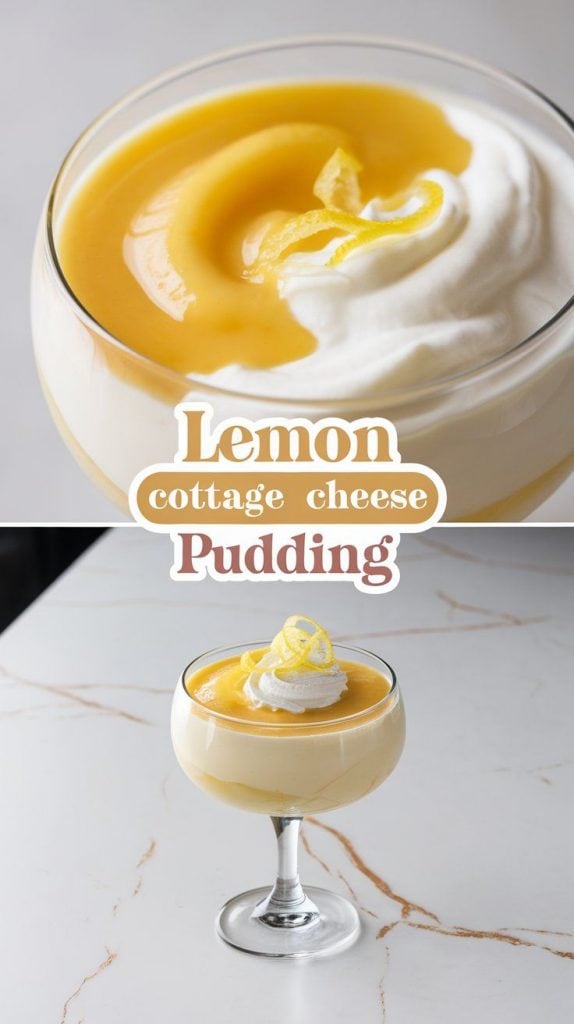Lemon Cottage Cheese Pudding