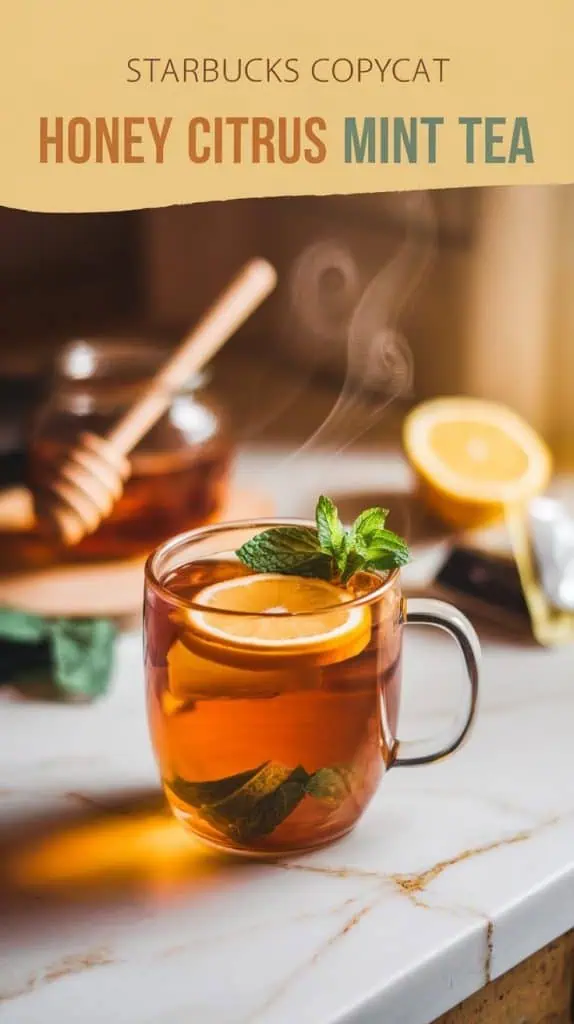 Starbucks Copycat Honey Citrus Mint Tea