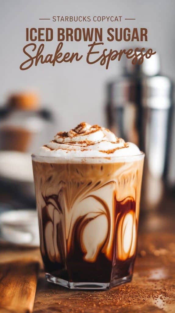 Starbucks Copycat Iced Brown Sugar Shaken Espresso
