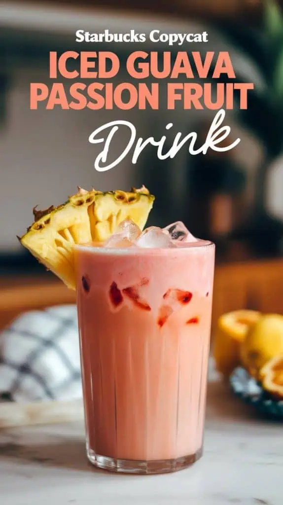 Starbucks Copycat Iced Guava Passion Fruit Drink