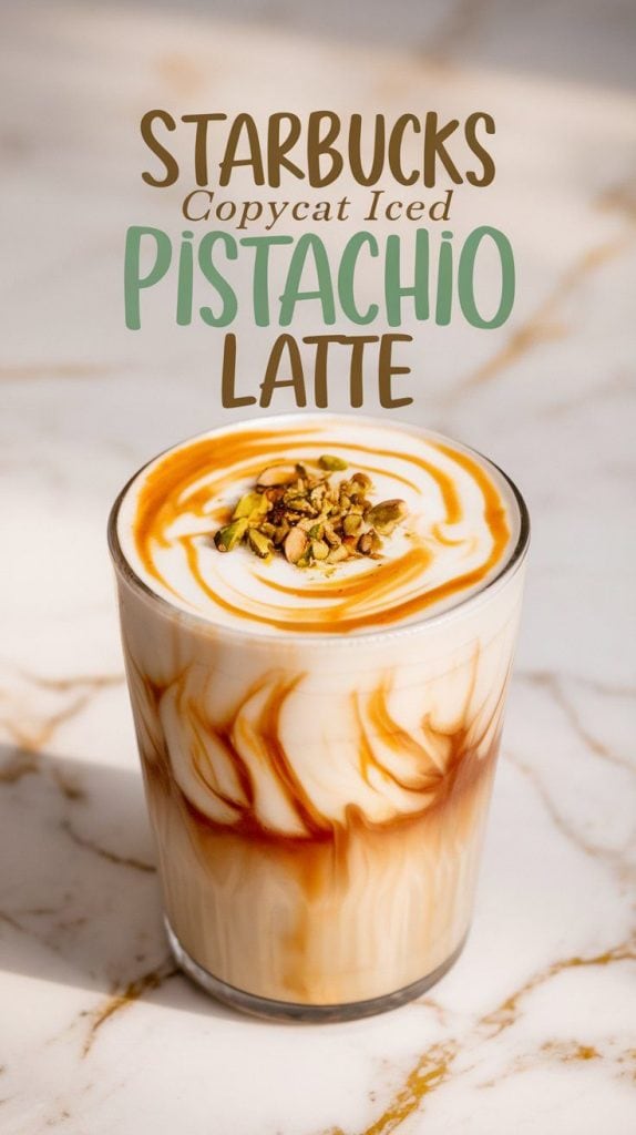 Starbucks Copycat Iced Pistachio Latte