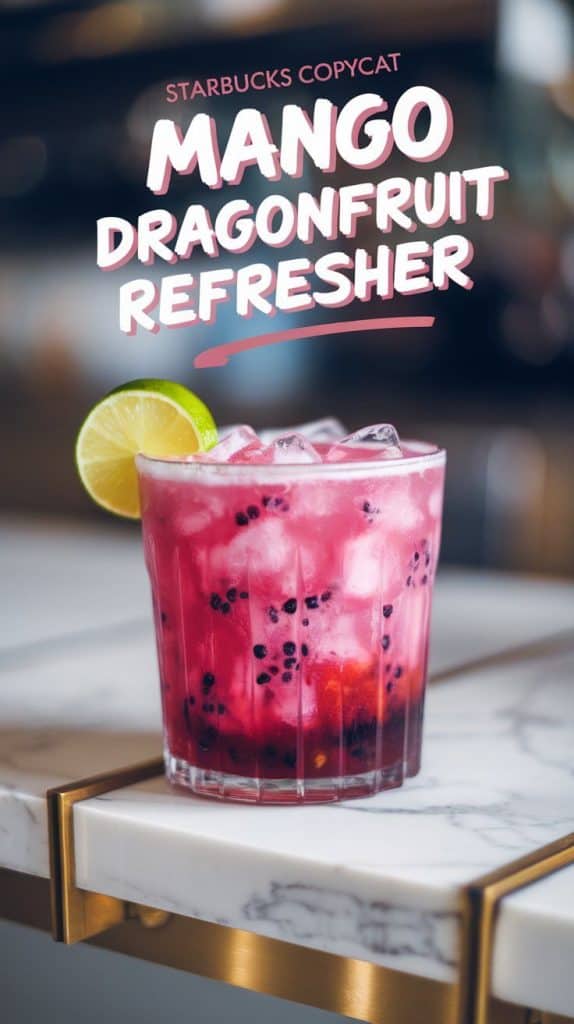 Starbucks Copycat Mango Dragonfruit Refresher