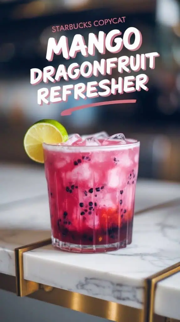 Starbucks Copycat Mango Dragonfruit Refresher