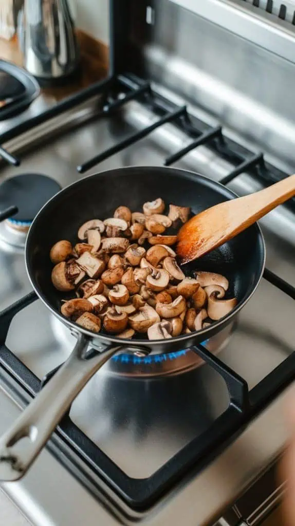 a small skillet on a modern stainless steel gas stove