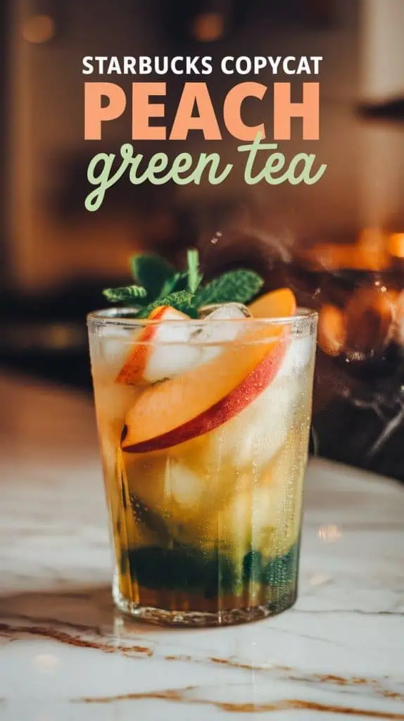 Starbucks Copycat Peach Green Tea