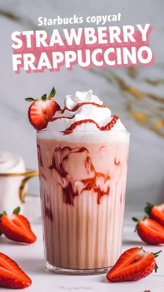 Starbucks Copycat Strawberry Frappuccino