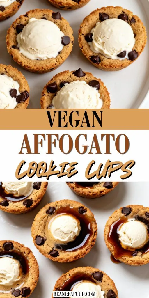 Vegan Affogato Cookie Cups