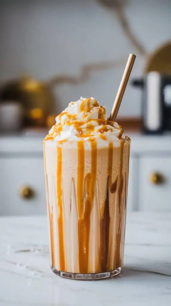 Caramel Cottage Cheese Frappe
