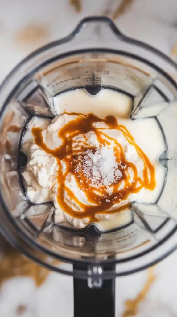 Caramel Cottage Cheese Frappe