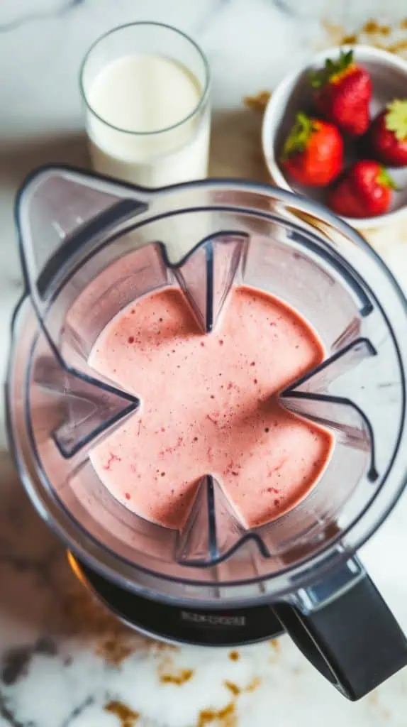 Cottage Cheese Strawberry Banana Smoothie
