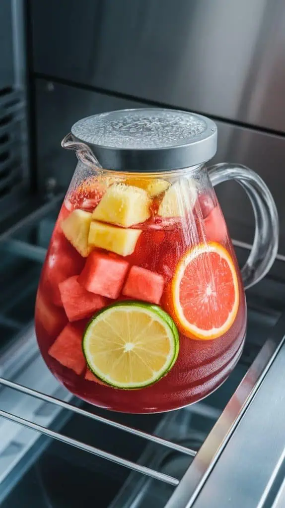 Summer Sangria with Watermelon and Pineapple